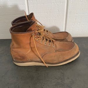 Red Wings Moc Toe Boots Size 11 1/2